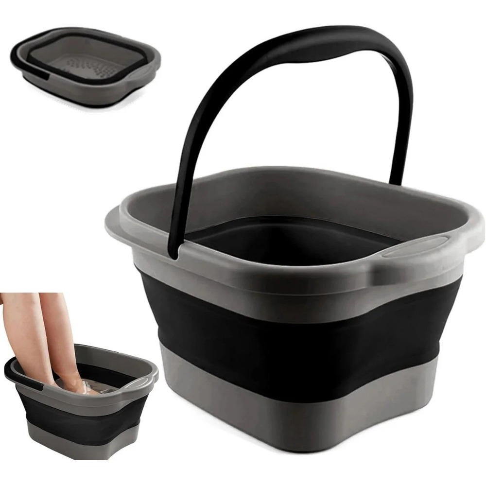 Foot Bath 15L(4GL) Collapsible‎ Soak Tub W/Handle Foot Spa Massager Portable NWT